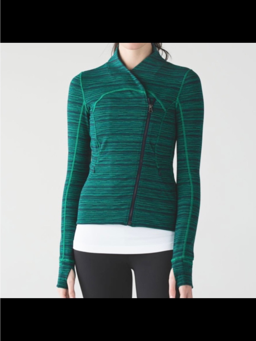 Lululemon Precision Jacket‎ Cyber Jungle Hero Blue Size 4